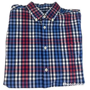 John Bartlett Consensus Men’s Long Sleeve Plaid Button Down Dress Shirt Size M